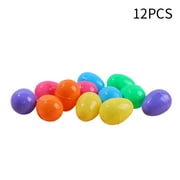 Worallymy 12Pcs Easter Eggs Plastic Fake Eggshell DIY Simulation Party Decoration Toys Children Gift