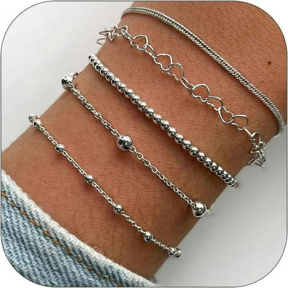 Gold Bracelets For Women Gold Bracelet Stack Pulseras Para Mujer Indian Jewelry Sets For Women Gold Bangles For Women Bracelets For Women Bracelets For Teen Girls Teen Girl Gifts Trendy Stuf[J7198]