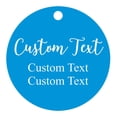 thumbnail image 1 of 100 PCS Custom Made Any Text Hang Tags Round Shape Personalized Wedding Favor Gift Tags, 1 of 1