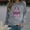 Gray, variant on CLOISE Cancer Sweatshirt Women Breast Cancer Awareness Sweatshirt Love Ribbon Pink Crew Neck Long Sleeve Shirts Cancer Fight Blouses Comfy Pullover Tops in October Clothes Black XL