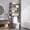 Black Rack-rustic Brown Shelves, variant on Over-The-Toilet Storage Rack 4-Tier,Bathroom Organizer Shelf Over Toilet,Adjustable Wooden Shelves and Basket,Freestanding Above Toilet Shelf,Space Saver for Rooms(Black Rack-Rustic Brown Shelves)