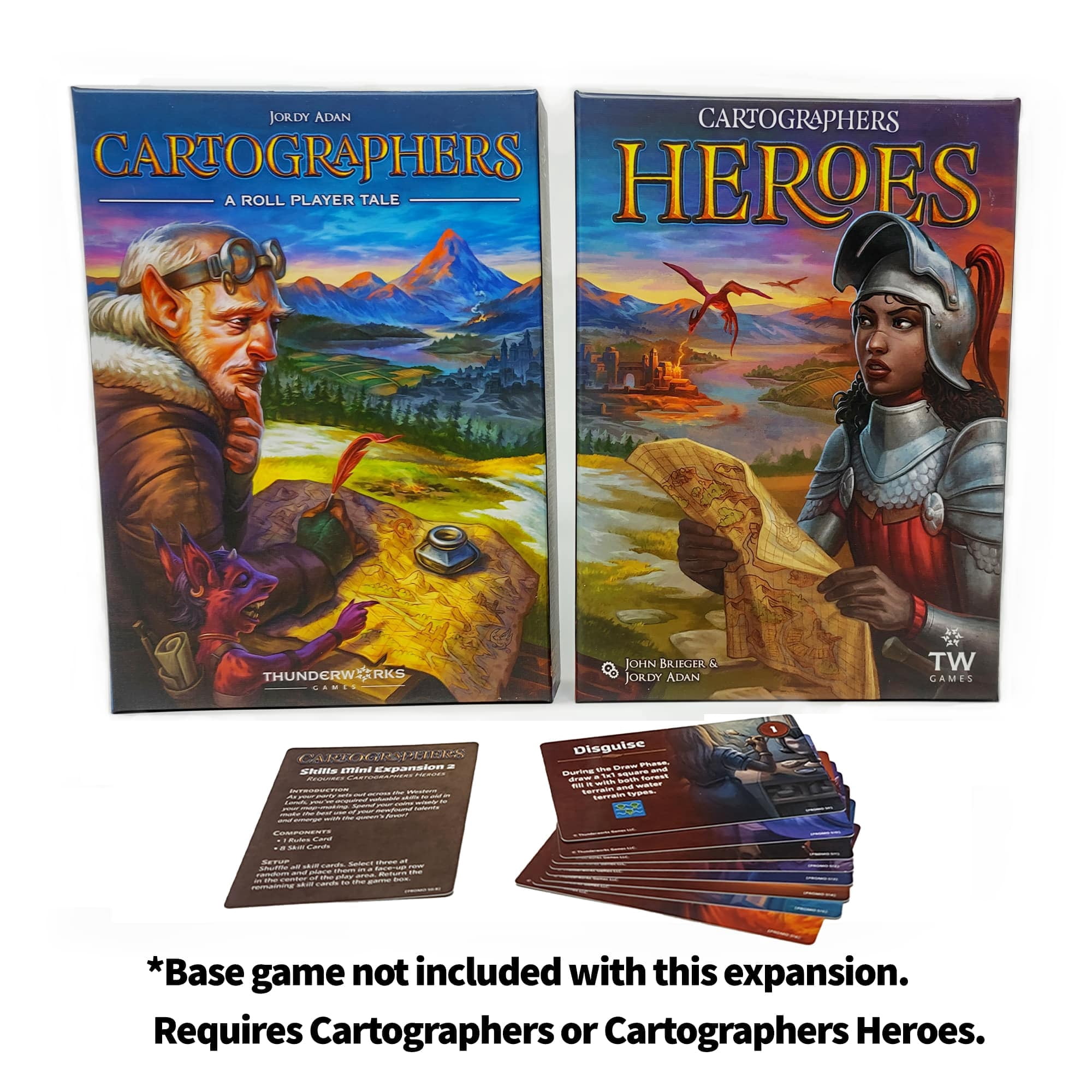 Cartographers Skills 2 Mini-Expansion with 8 New Skill Cards