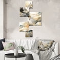 thumbnail image 2 of Designart "Evolving Silver Mountains Exploring I" Landscape Modern Metal Art Living Room Set, 2 of 5