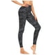 thumbnail image 3 of Gibobby Pantalones de yoga Mallas Pantalones de compresión para mujer Control Yoga Barriga Gimnasio Leggings altos Entrenamiento Cintura Pantalones de yoga(Negro， M), 3 of 5