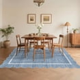 thumbnail image 3 of Scalloped Edge Area Rug – Non-Slip, Machine Washable Low Pile Indoor Carpet, Modern Farmhouse Floor Mat for Living Room, Bedroom, Nursery, Dining Room, Office, 3 of 11
