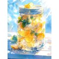 thumbnail image 3 of Kit de pintura de diamantes con polvo de hadas al 100 % de Landscape Fruit Cup, bordado de diamantes completo, puntada AB, arte de diamantes de cristal, decoración del hogar, 3 of 5