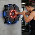 thumbnail image 4 of WEGFTDUOP Smart Music Boxing Electronic Wall Targets ABS Material 6-Target Bluetooth Audio LED Display Adjustable Height No-Drill Home Family Fitness Response Speed Training Equipment, 4 of 9