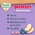 thumbnail image 2 of Simply Gourmet Puffies Blueberry Apple baby snack, 2 of 7