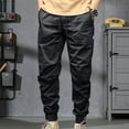 thumbnail image 2 of Men's Basic Tech Woven Track Jogger Pants, Quick Dry, Lightweight, Stretchable, 2 of 7