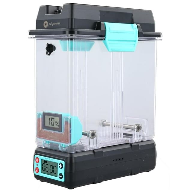 Polymaker 3D Printing Filament Dryer and Storage Box - PolyDryer and PolyDryer Box for Filament Drying and Sealing with Heat Control, Compatible with