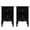 Black, variant on MarketLane Nightstand Set of 2 for Bedroom, Vintage Small Night Stand with Drawers, Farmhouse Side Table, Wooden End Tables with Curved Legs for Office, Mid-Century(Black)