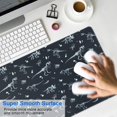 thumbnail image 4 of Long Mouse Pads for Desk,Black White Dinosaurs Fossils Pattern Desk Mats on Top Of Desks, Desk Mouse Pad Extra Large with 3mm Non-Slip Base and Stitched Edge for Gaming,Office,Work,Home 31.5"x15.7", 4 of 6