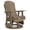 Driftwood, variant on Signature Design by Ashley Hyland wave Outdoor Swivel Glider Chair, Black