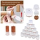 thumbnail image 4 of Tapas de Silicona para Patas de Sillas con Almohadillas de Fieltro-Fundas de Patas de Mesa de Movimiento Libre, 32 Piezas Protectores de Patas para Taburetes - Transparente, 4 of 5