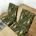 thumbnail image 5 of Stretch Parson Chair Slipcovers for Dining Room Set of 6,Boho Tropical Leaves Dining Chair Covers Green Jungle Bird Removable Chair Seat Protectors Covers for Kitchen,Wedding,Ceremony, 5 of 6