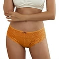 thumbnail image 2 of TIANEK Lace Brief Sexy Solid Summer Mother's Day Bowknot MId-Waist Quick-Drying Sleepwear for Women Clearance, 2 of 4