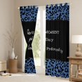 thumbnail image 3 of jejeloiu Chic Cheetah Pattern Blackout Curtains Set of 2 (52x84 Each),Wildlife Animals Leopard Window Curtains,Black Deepblue Curtains and Drapes For Kids,Ultra Soft Home Decor, 3 of 6