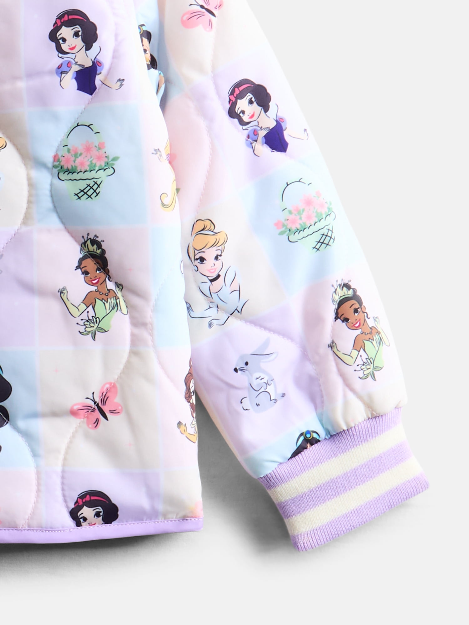 Disney Princess Toddler Girls Quilted Bomber Jacket, Sizes 12M-5T