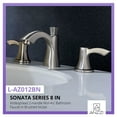 thumbnail image 2 of ANZZI Sonata Series 8-inch Widespread 2-handle Mid-arc Bathroom Faucet in Brushed Nickel, 2 of 5
