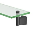 thumbnail image 3 of Gatco 4716MX Bleu Vanity Glass Shelf, Matte Black, 3 of 4