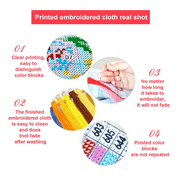 Stamped Embroidery Kit Flowers and snakes Punch Needle Embroidery Kit Cross Stich 16x20in