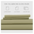 thumbnail image 6 of Double-Brushed Microfiber King Sheet Set 4 Piece – Oeko-TEX Certified Ultra Soft & Wrinkle-Free - 16" Deep Pocket Sheets - Easy Care King Size - Sage, 6 of 6