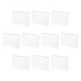 thumbnail image 1 of Soporte de señalización acrílico para montar en la pared 3.1 x 2 pulgadas, soporte de plástico transparente para pared horizontal, paquete de 10, 1 of 5