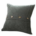 thumbnail image 2 of Knitting Button Fashion Throw Pillow Cases Cafe Sofa Cushion Cover Home Decor, 2 of 2