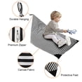 thumbnail image 4 of Sanmadrola Bean Bag Chair Cover for Kids or Adults Stuffed Animal Storage Sack Bean Bags (No Beans), Canvas, Strips, 4 of 7