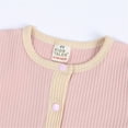thumbnail image 2 of Akiihool Baby Bodysuit Boy Baby Boy One Piece Romper Jumpsuit Solid Ribbed Baby Boy Clothes Outfits (Pink,18-24 Months), 2 of 5