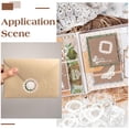 thumbnail image 5 of 1 Box 180Pcs 15 Styles Vintage Lace Stickers Transparent Lace Stickers PET Waterproof White Flowers Clear Decorative Decals Sticker for DIY, 5 of 5