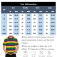 thumbnail image 3 of Men's Mardi Gras Polo Shirts Short Sleeve Collar Neck Classic Carnival Print T-Shirt Funny Striped Party Tees, 3 of 5