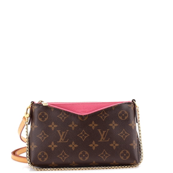 Pre-Owned Pallas Clutch Monogram Canvas with Leather By Rebag