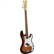Main Street MEB101TSB Standard-Size Electric Bass Guitar, Tobacco Sunburst