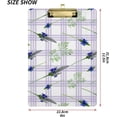 thumbnail image 2 of FMSHPON Blue Violet Lavender Flowers Clipboard Hardboard Wood Nursing Clip Board and Pull for Standard A4 Letter 13x9 inches, 2 of 7