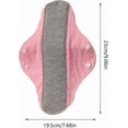 thumbnail image 2 of Lunxisen 4 Pcs Reusable Menstrual Pads Leakproof Waterproof Feminine Cloth Liners Breathable Soft Comfortable Period Protection, 2 of 7