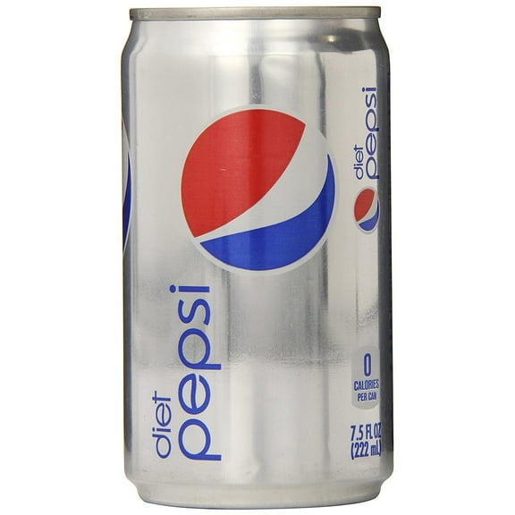 Diet Pepsi, 7.5 Fl Oz Mini Cans, 24 Pack