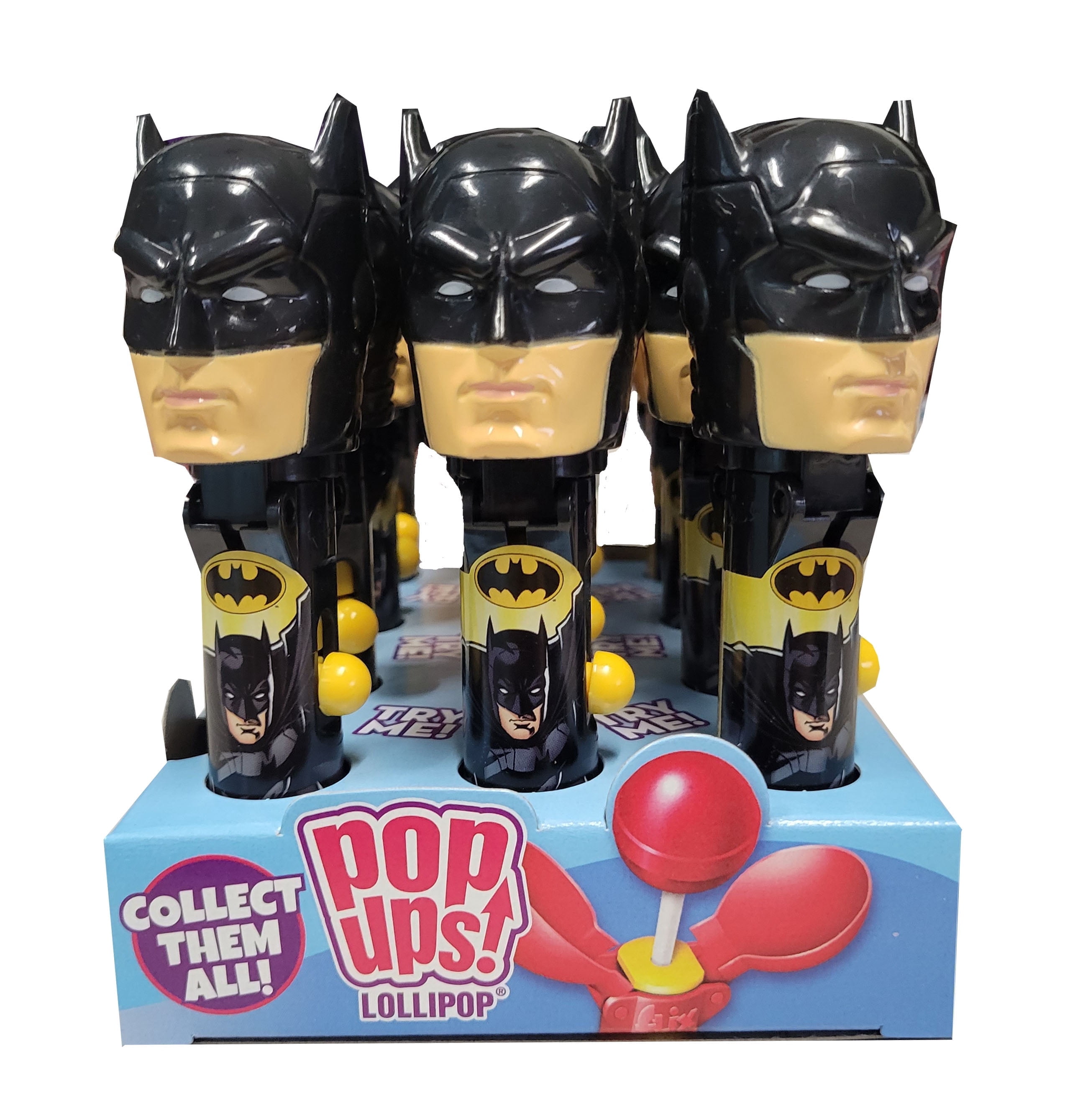 Batman Lollipop Holder Case, 12 Count, Includes Lollipops