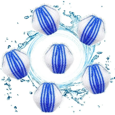 ShenMo 12pcs-Bleu Boule Anti Poils Machine à Laver, Enlever les
