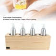 thumbnail image 3 of Calentador De Loción, Calentador De Aceite De Masaje De 4 Orificios Multifuncional Con 4 Botellas De Aluminio Para Salón De Belleza, 3 of 7