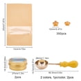 thumbnail image 2 of 1 Set DIY Scrapbook Making Kits Including Sealing Wax Particles Paraffin Candles and Beech Handle Wax Sealing Stamp Melting Brass Spoon Mixed Color 12~12.5mm 350pcs/set, 2 of 5