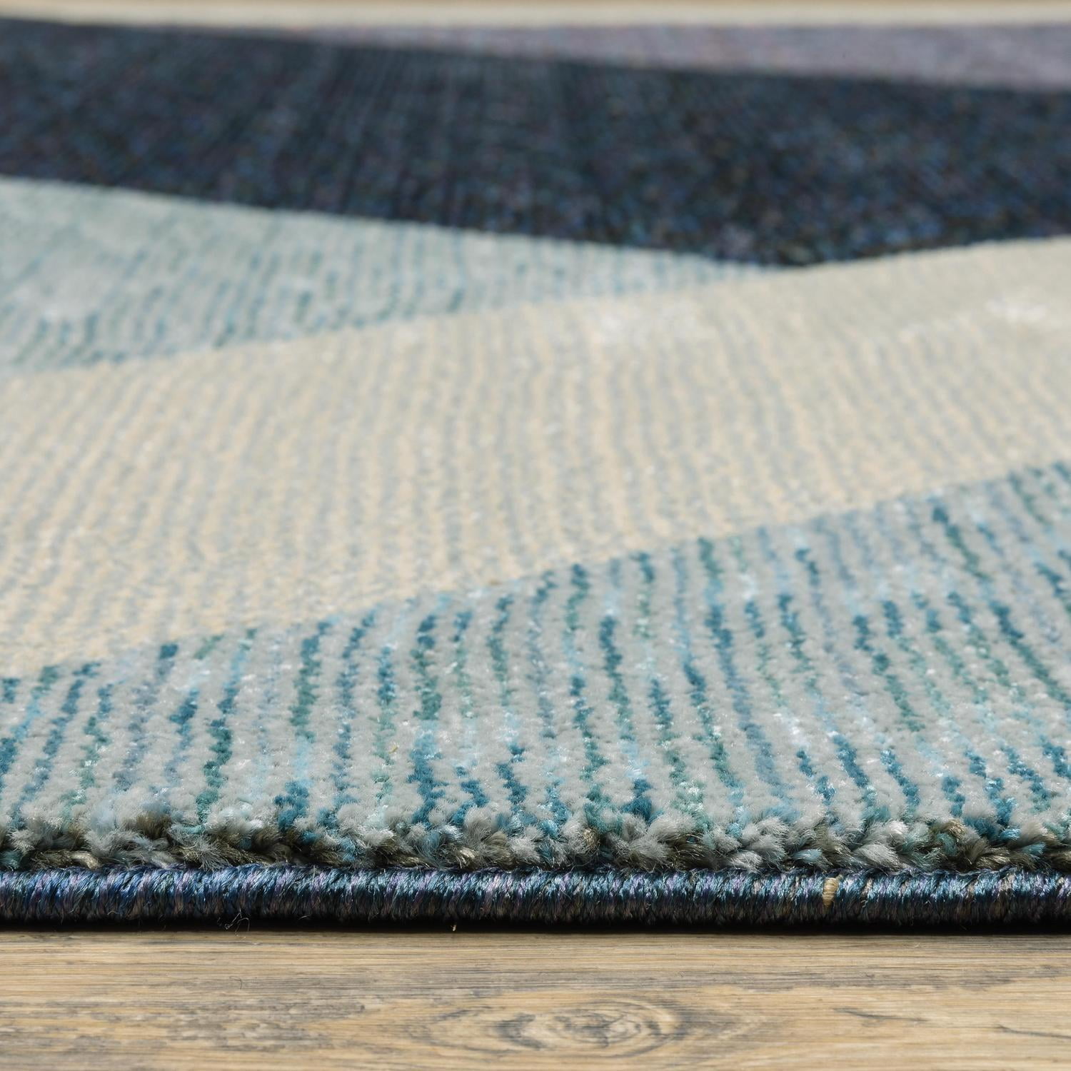 Sphinx Strada Area Rug STR08 Blue Angular Slices 2' 3 x 8' Rectangle Sphinx Strada Area Rug STR08 Blue Angular Slices 2' 3 x 8' Rectangle