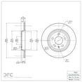thumbnail image 2 of Rear Dynamic Friction Company GEOSPEC Coated Brake Rotor 604-73061 (1), 2 of 2