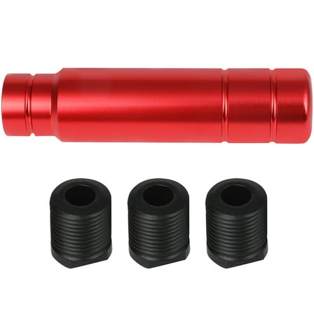 SCITOO Aluminum Gear Shift Knob Universal Shifter Knobs With 3 Adapters Stick Shifter ( Red )