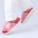 thumbnail image 4 of Zapatillas de gancho y bucle zapatillas de interior suaves ajustables ajustables de interior de lino sin deslizamiento zapatillas superiores para actividades al aire libre en interiores, 4 of 7