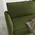 thumbnail image 3 of Koby Home 58-Inch Velvet Loveseat Sofa with Rounded Arms – Compact Design for Apartments or Small Spaces, Soft Upholstered Fabric, 3 of 4