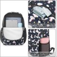 thumbnail image 4 of Unicorn and Cloud Blue Pattern 17" Waterproof Oxford School Backpacks for Teens, S-Shape Padded Straps, for School, Travel, Hiking, Camping, 4 of 5
