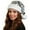 Silver, variant on Tisuna Women Christmas Hats Sequin Print Stretchy Beanie Hat Fashion Soft Autumn Winter Ladies Santa Headwear Hot Pink