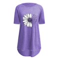 thumbnail image 4 of Womens Tops Women's Long Printed Spring/Summer Round Neck T Shirt Shirts for Women, 4 of 4