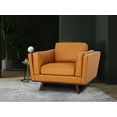 thumbnail image 2 of Fauteuil d'Appoint en Cuir Cognac Selina, 2 of 4
